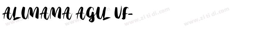 ALIMAMA AGIL VF字体转换
